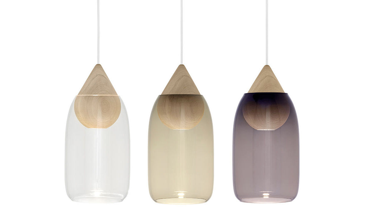 liuku drop pendant light with glass shade