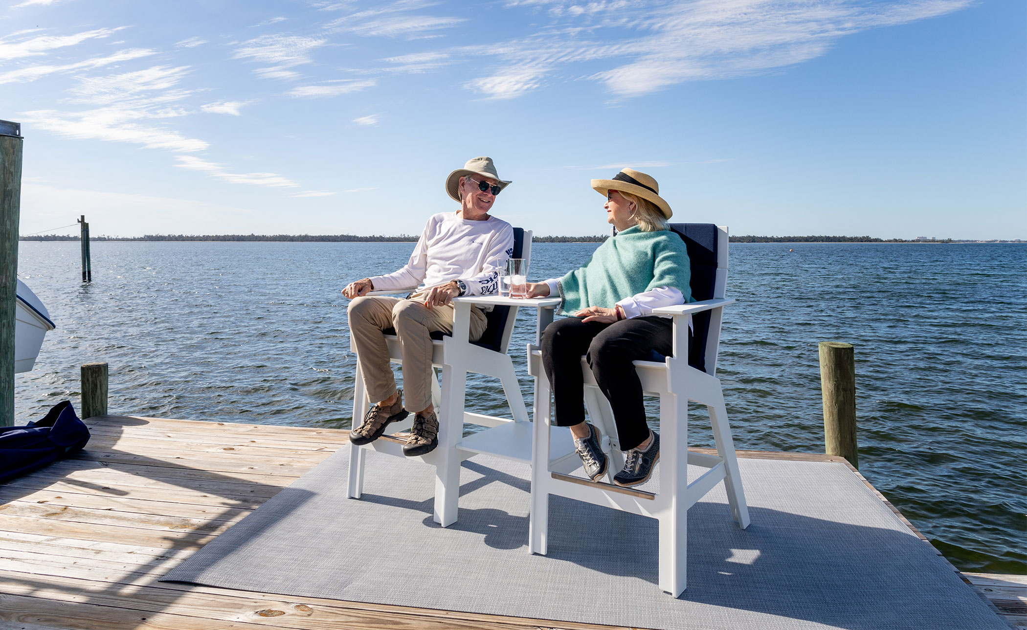 Lollygagger Hi-Rise Chairs with Bridge Set