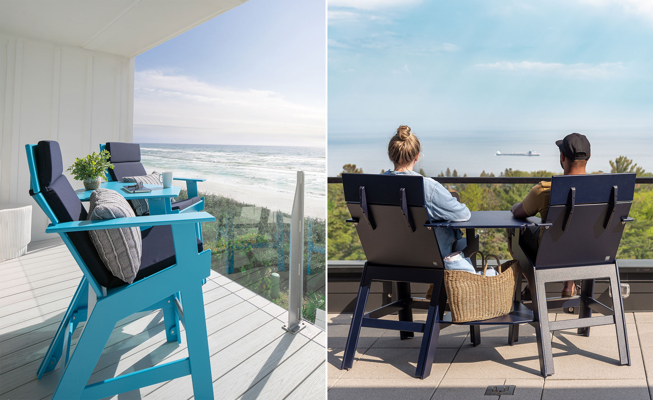 Lollygagger Hi-Rise Chairs with Bridge Set