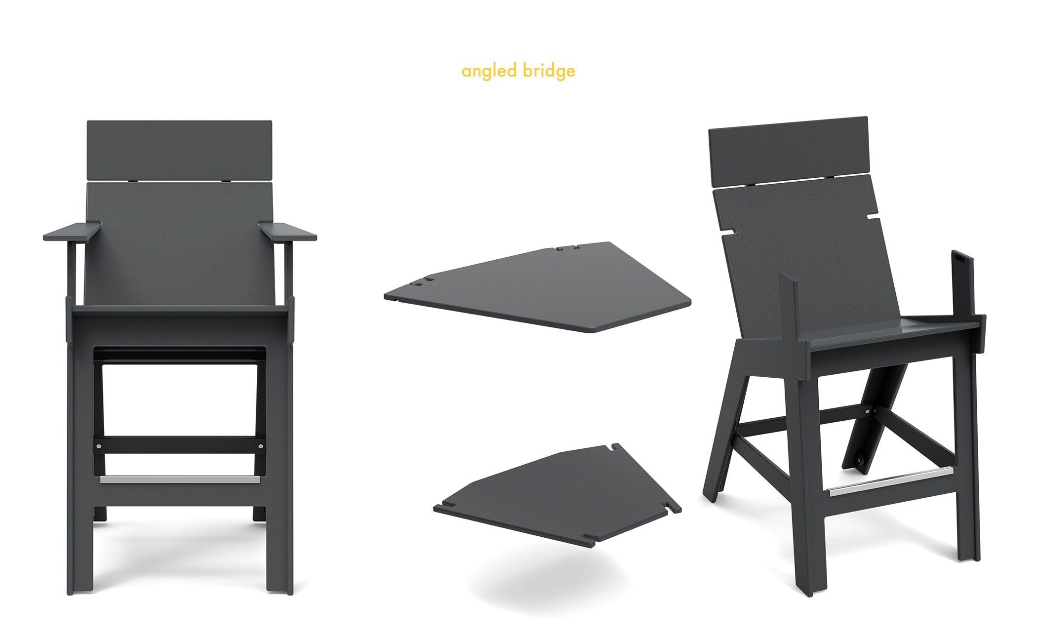 Lollygagger Hi-Rise Chairs with Bridge Set