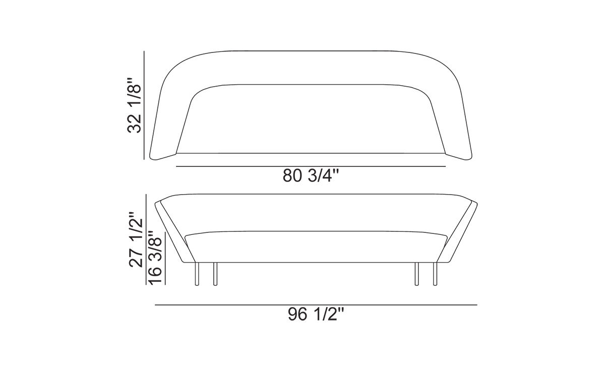 loop three seat sofa