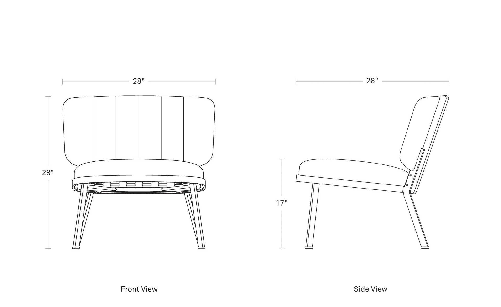 low fade outdoor lounge chair