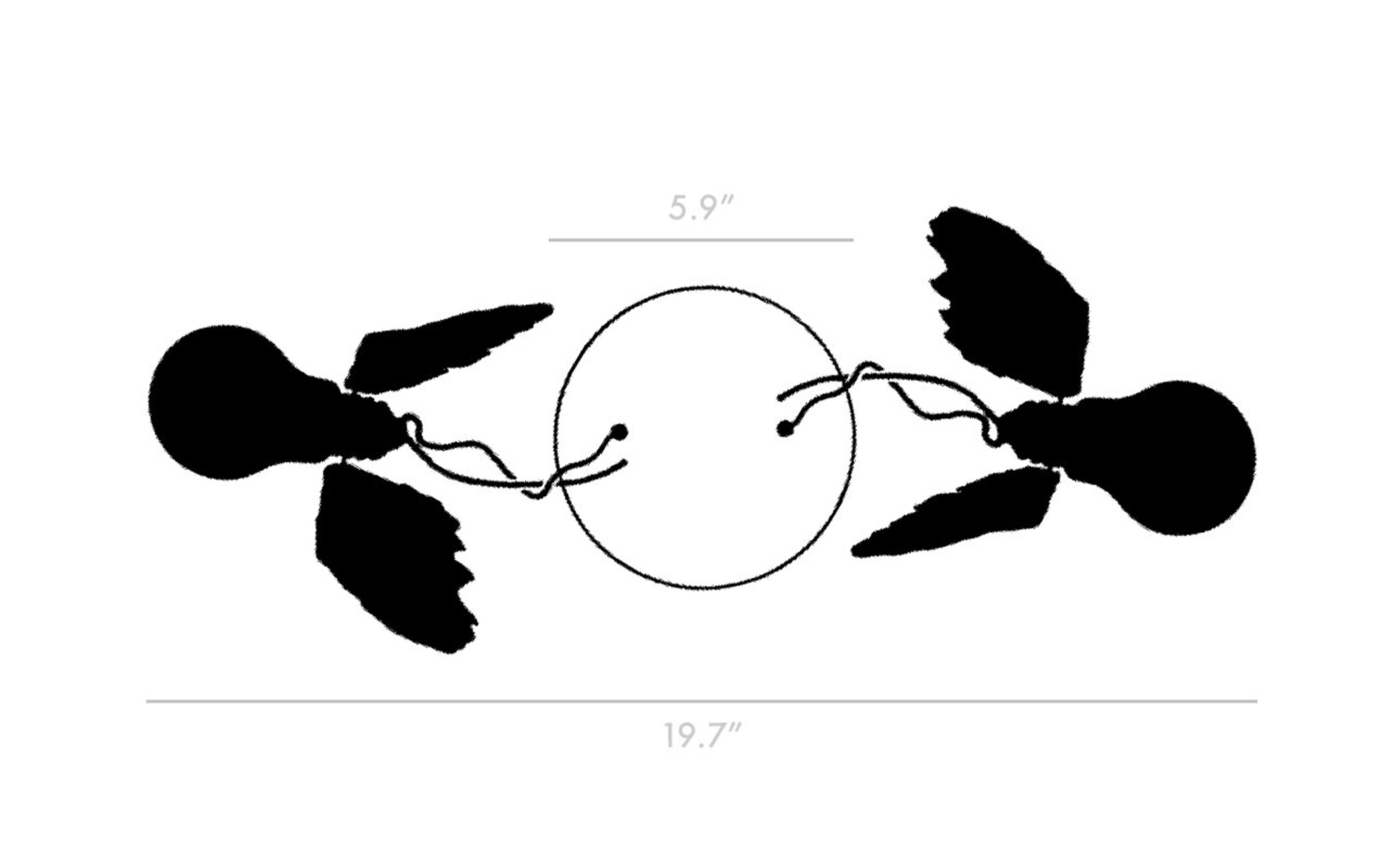 Lucellino Doppio Wall/Ceiling Lamp