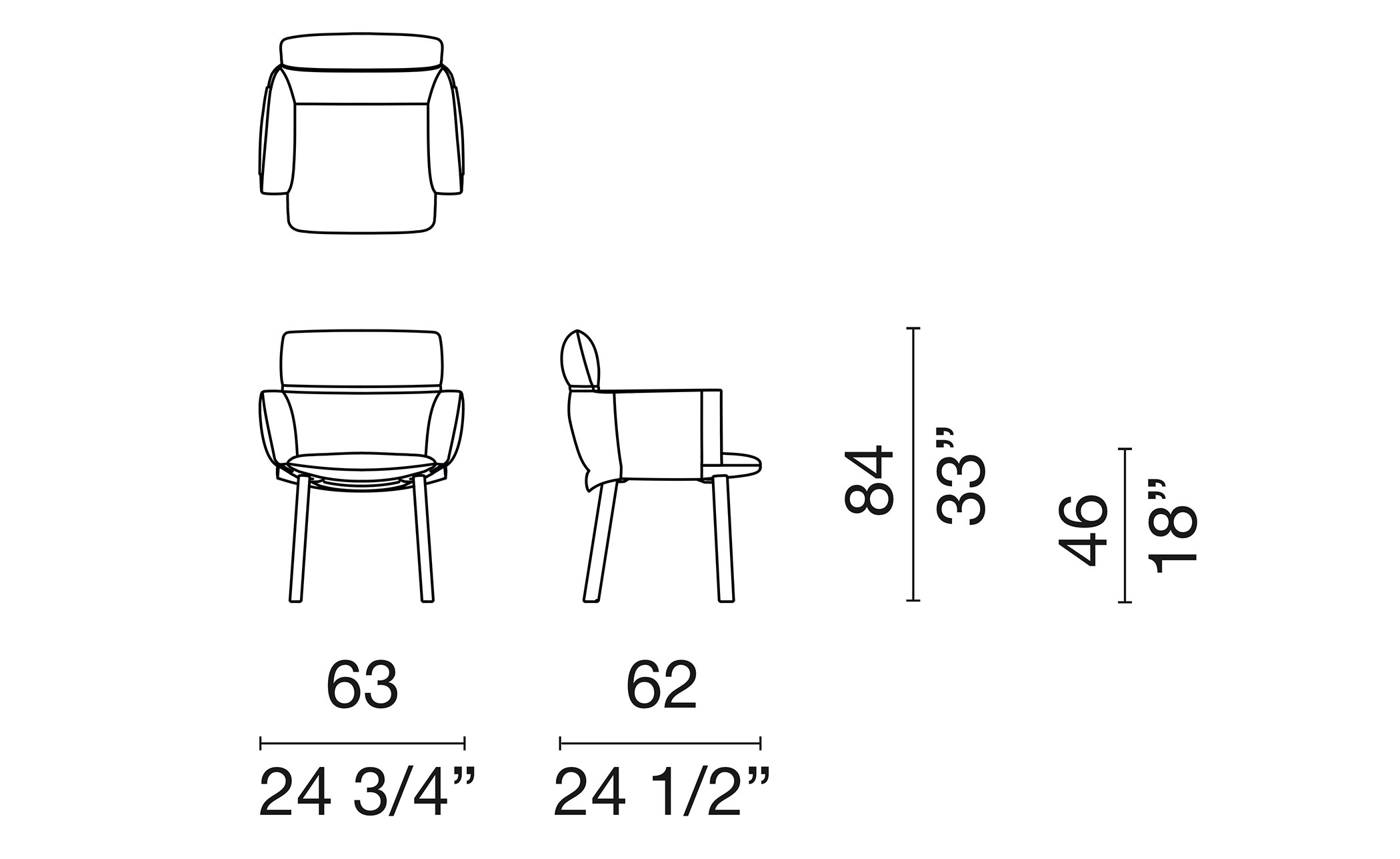 Lud'ina Dining Armchair