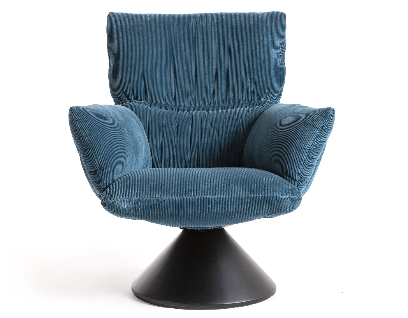 lud'o lounge chair with conical base