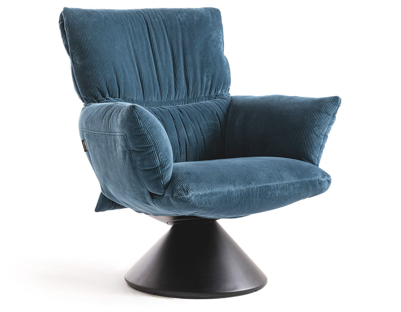 lud'o lounge chair with conical base