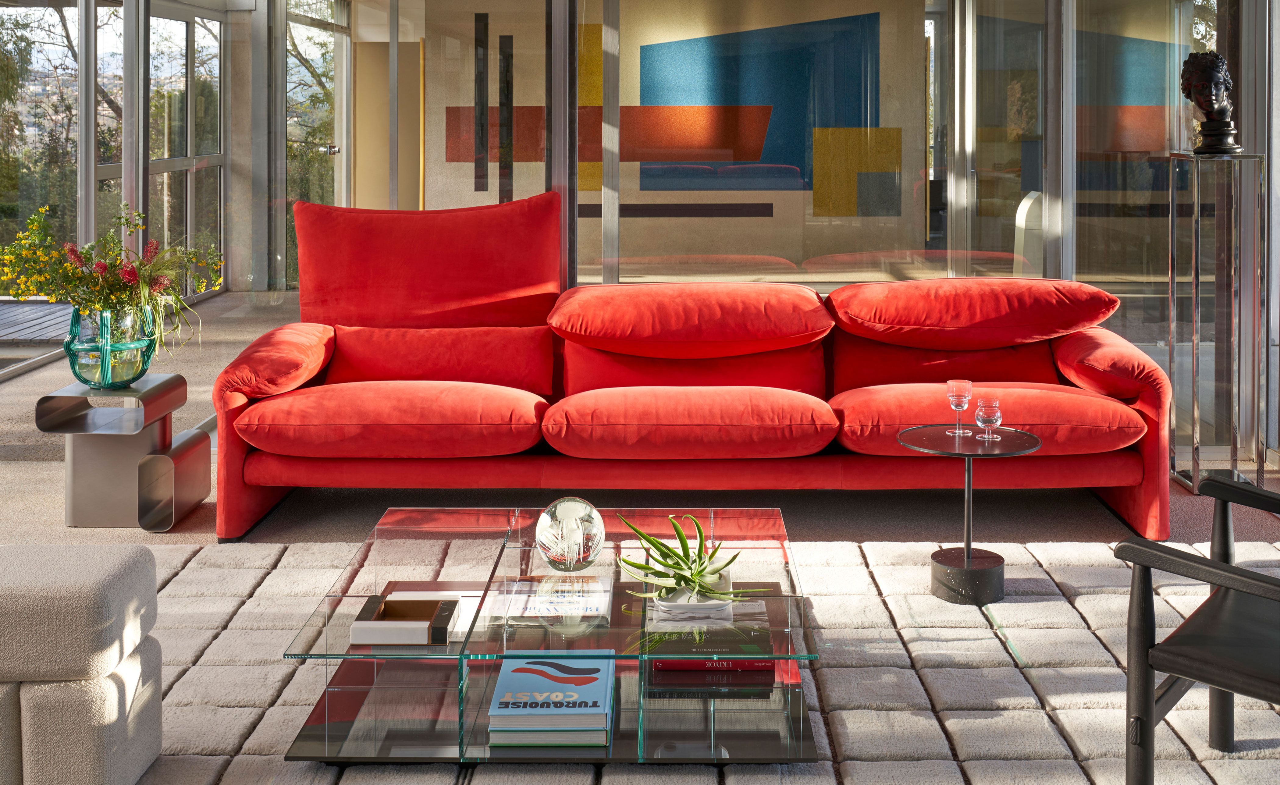 Maralunga 2 Seater Sofa, 65.4"