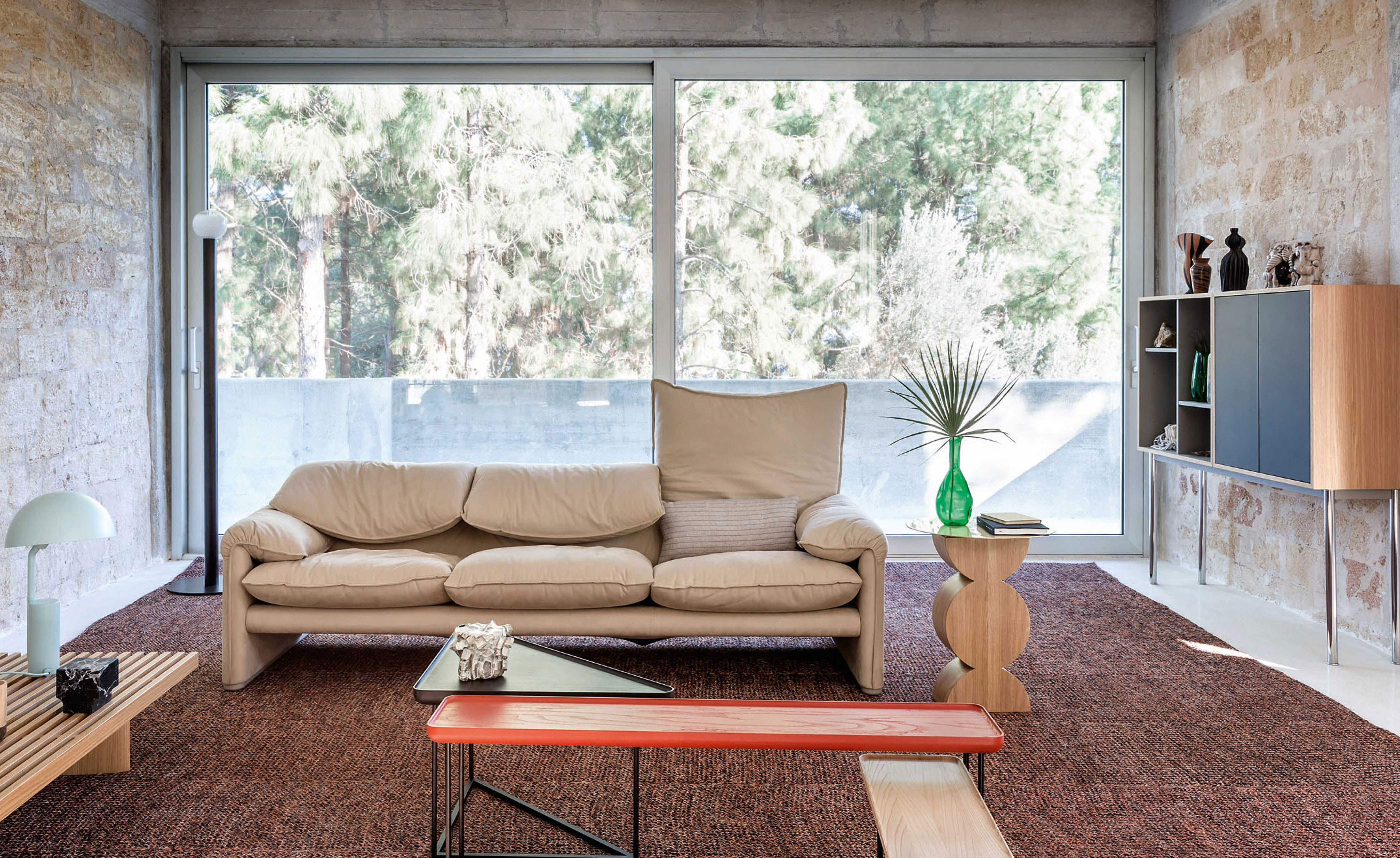 Maralunga 2 Seater Sofa, 74.8"