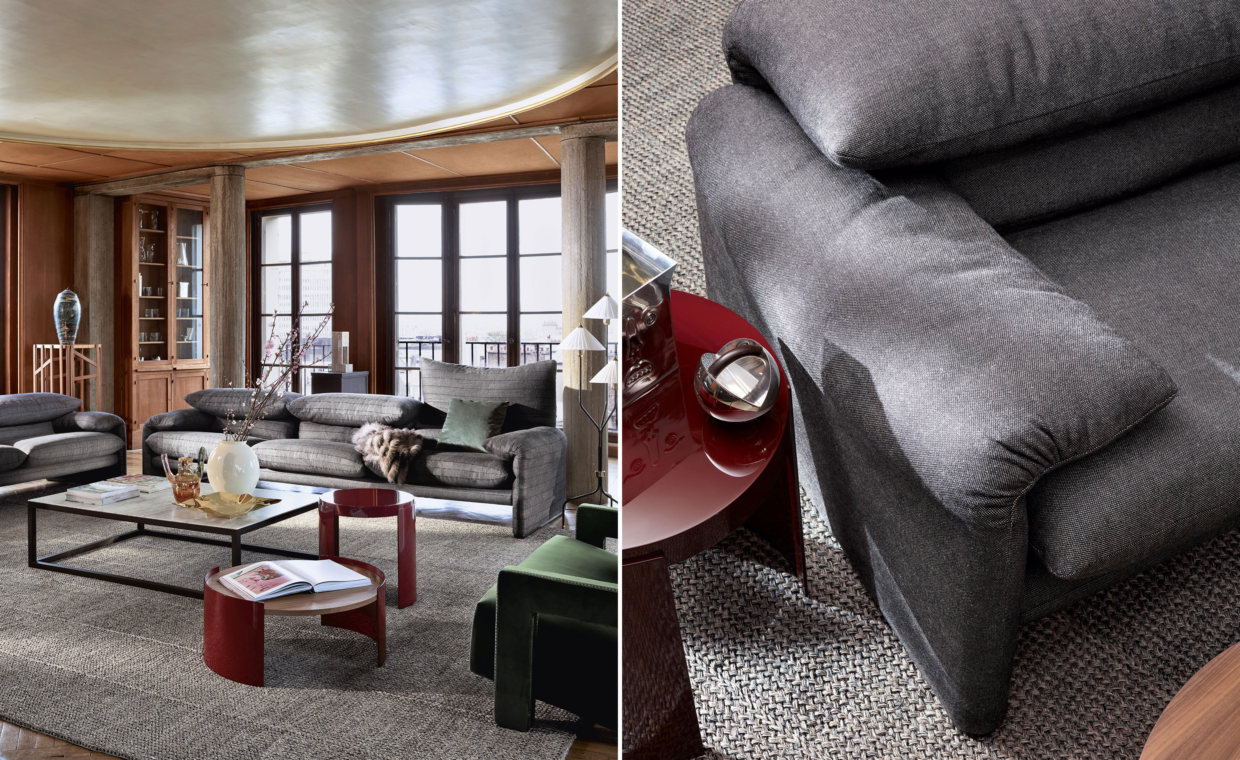 Maralunga 2 Seater Sofa, 74.8"