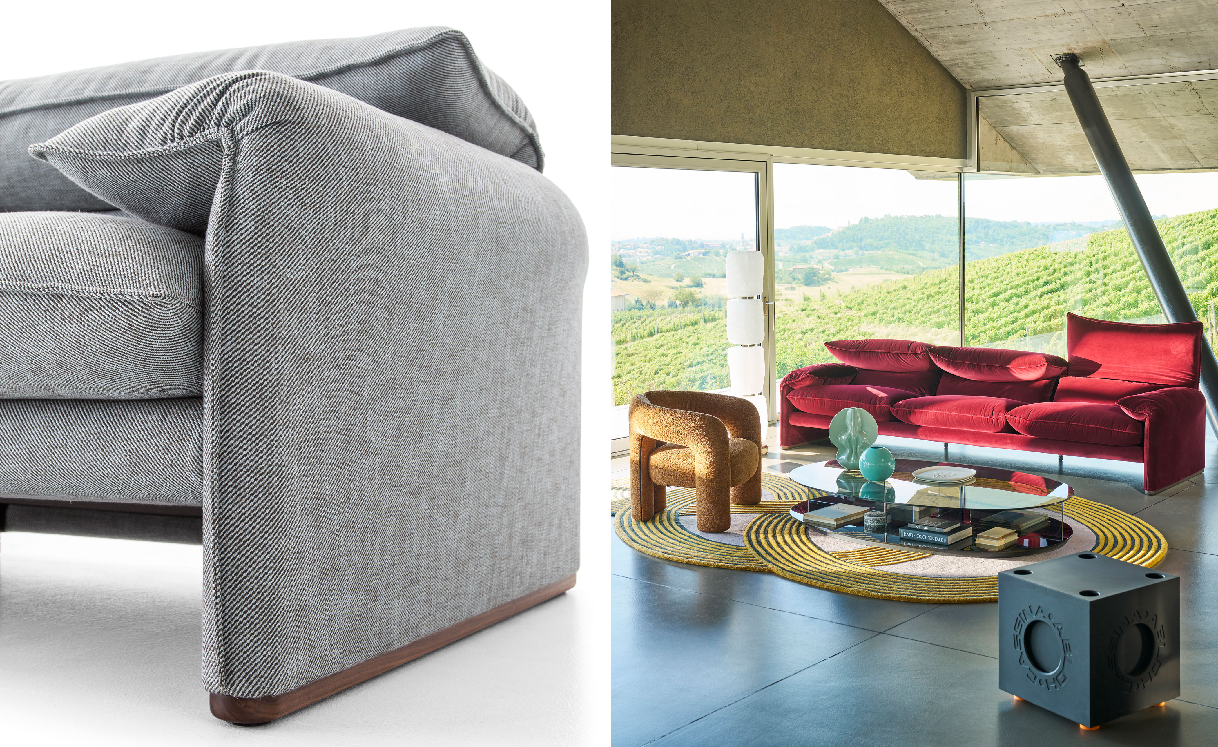 Maralunga 3 Seater MAXI Sofa, 122"