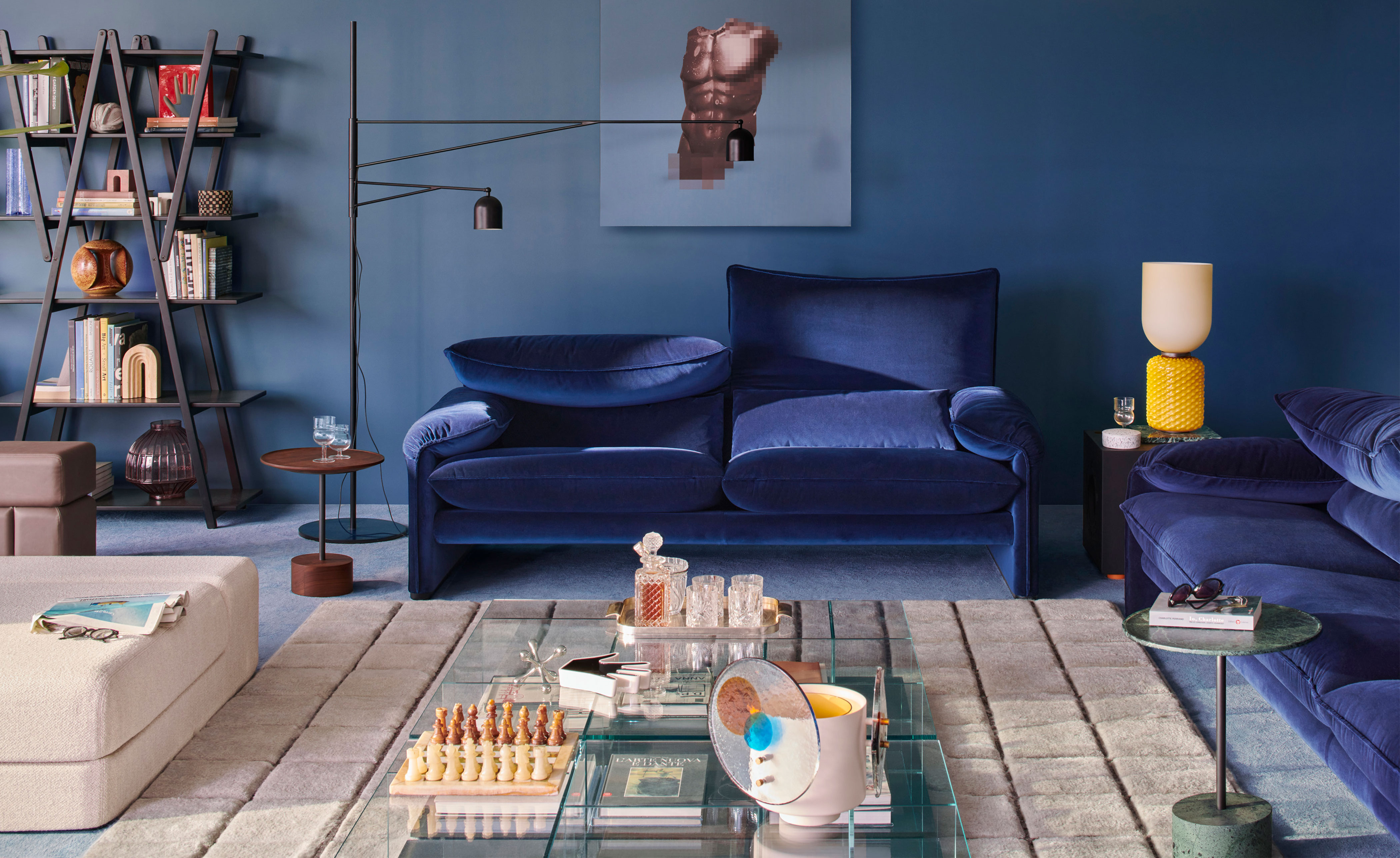 Maralunga 3 Seater Sofa, 93.7"