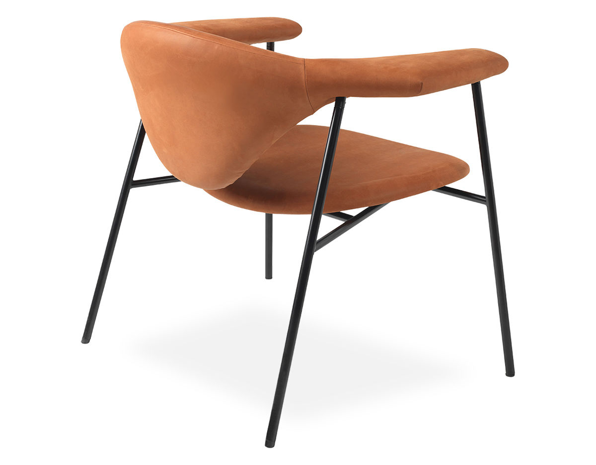 masculo lounge chair with 4 leg base