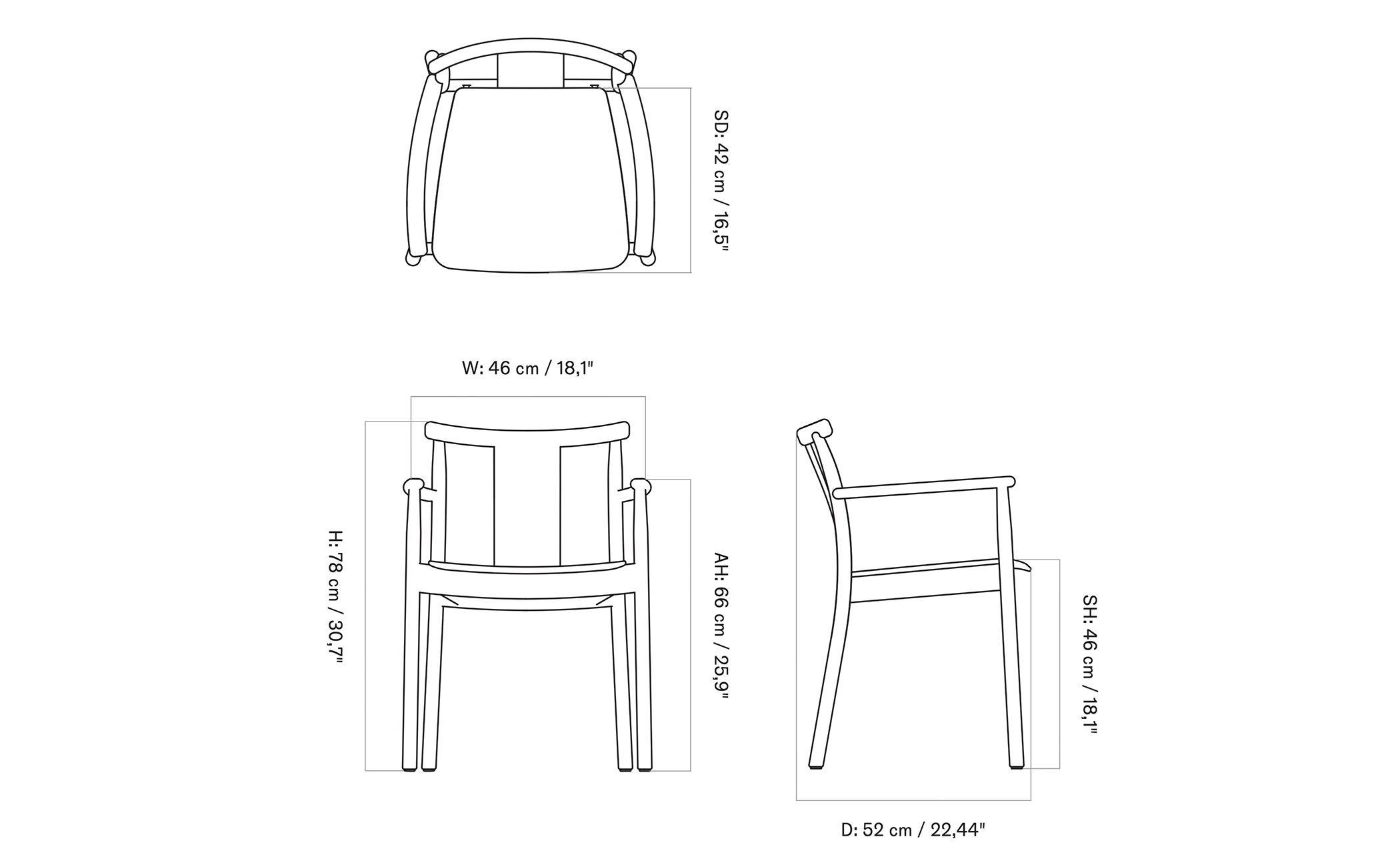 Merkur Dining Armchair