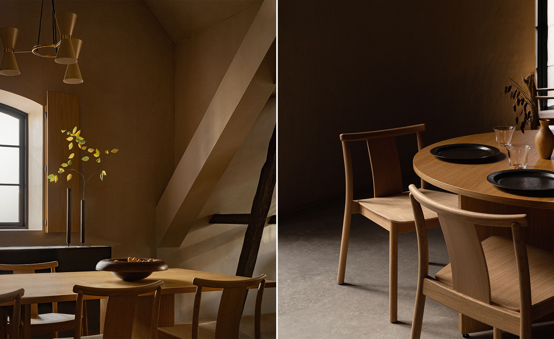 Merkur Dining Chair with upholstered seat