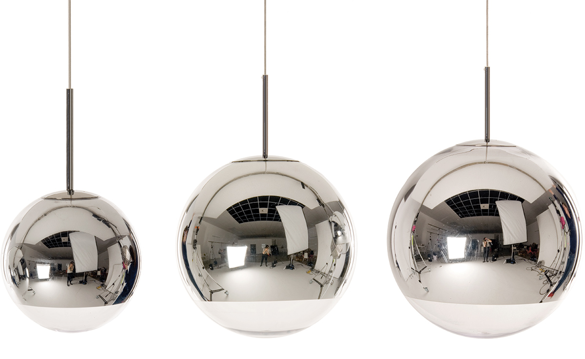 mirror ball led pendant light