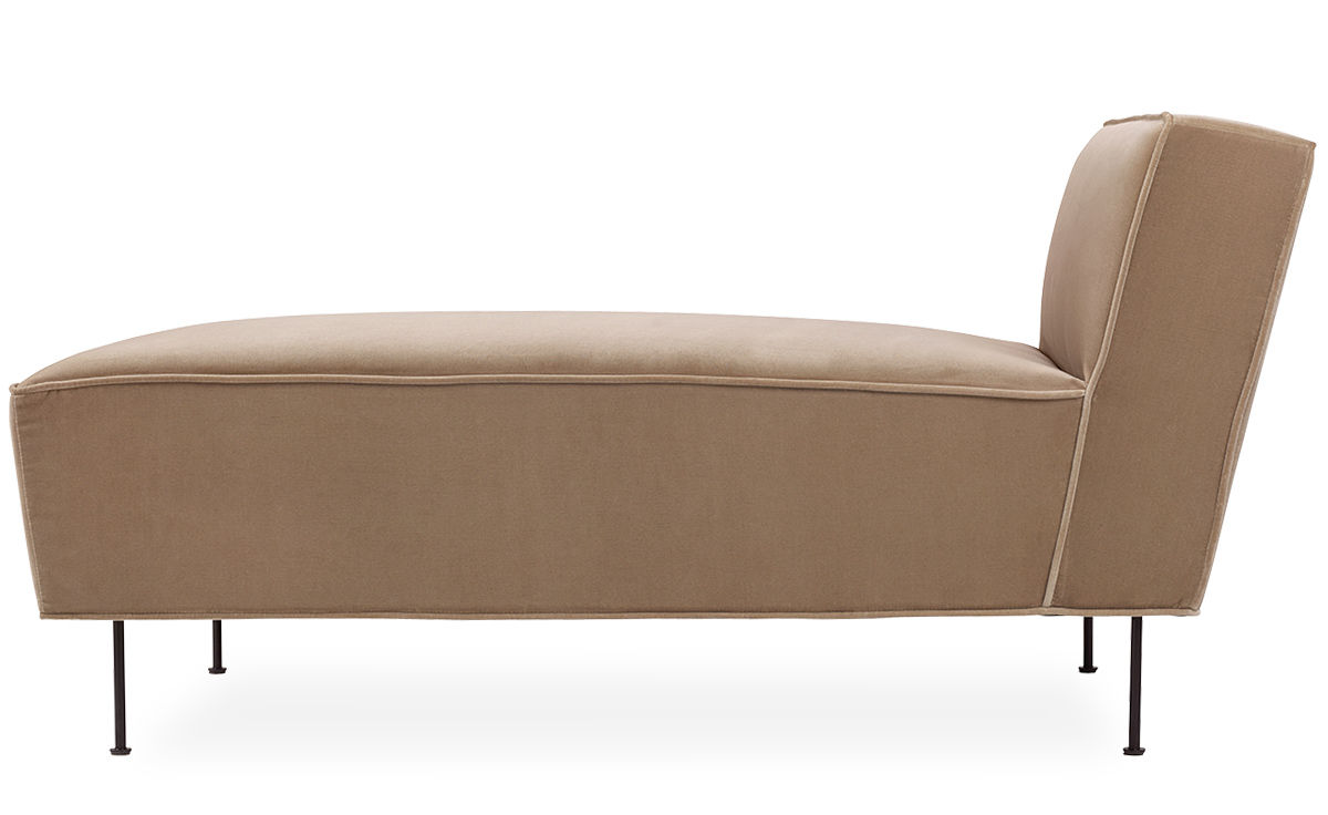 modern line chaise lounge