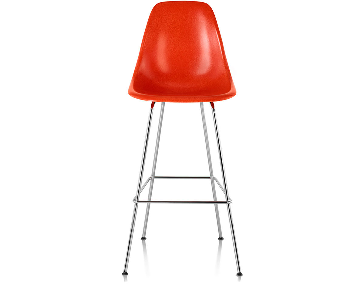 eames® molded fiberglass stool