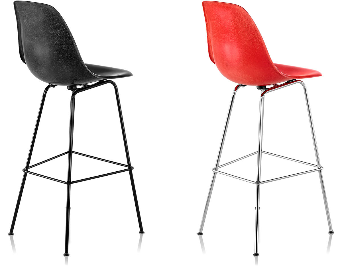 eames® molded fiberglass stool