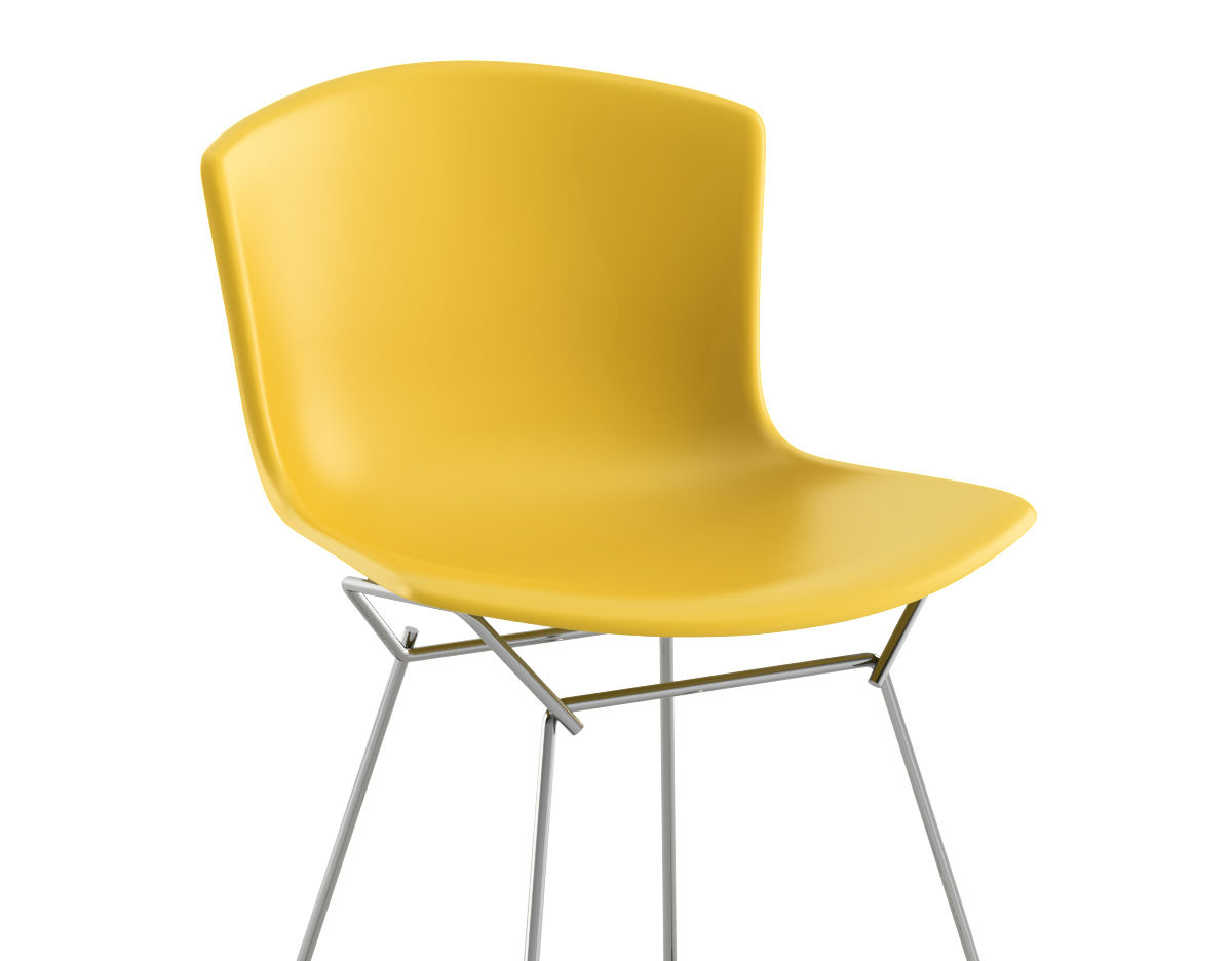 bertoia molded shell side chair