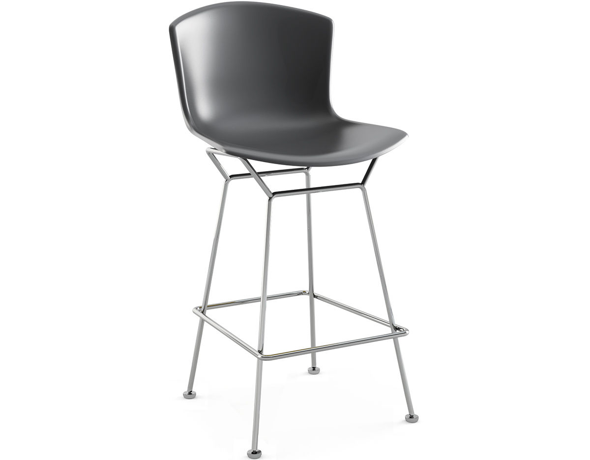 bertoia molded shell stool
