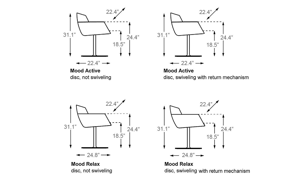 mood disc base chair