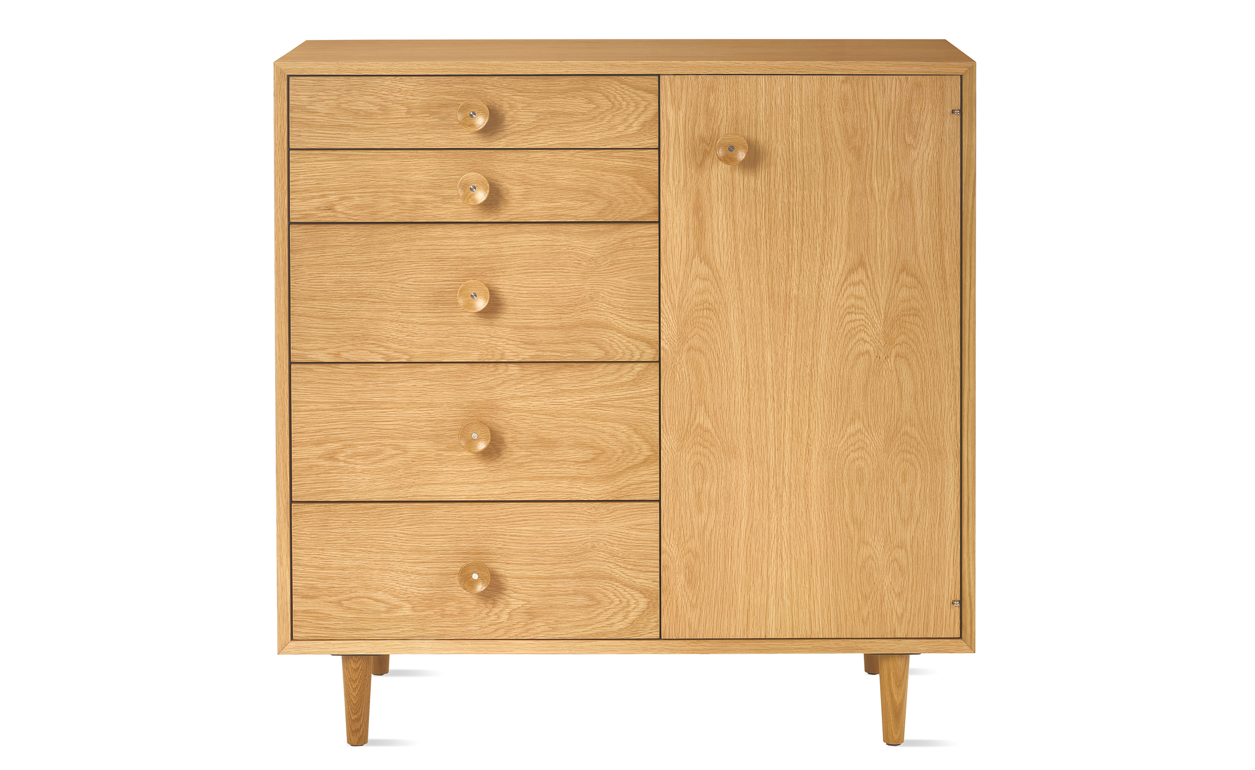 Nelson Basic Cabinet Series 5-Drawer Cabinet with Door