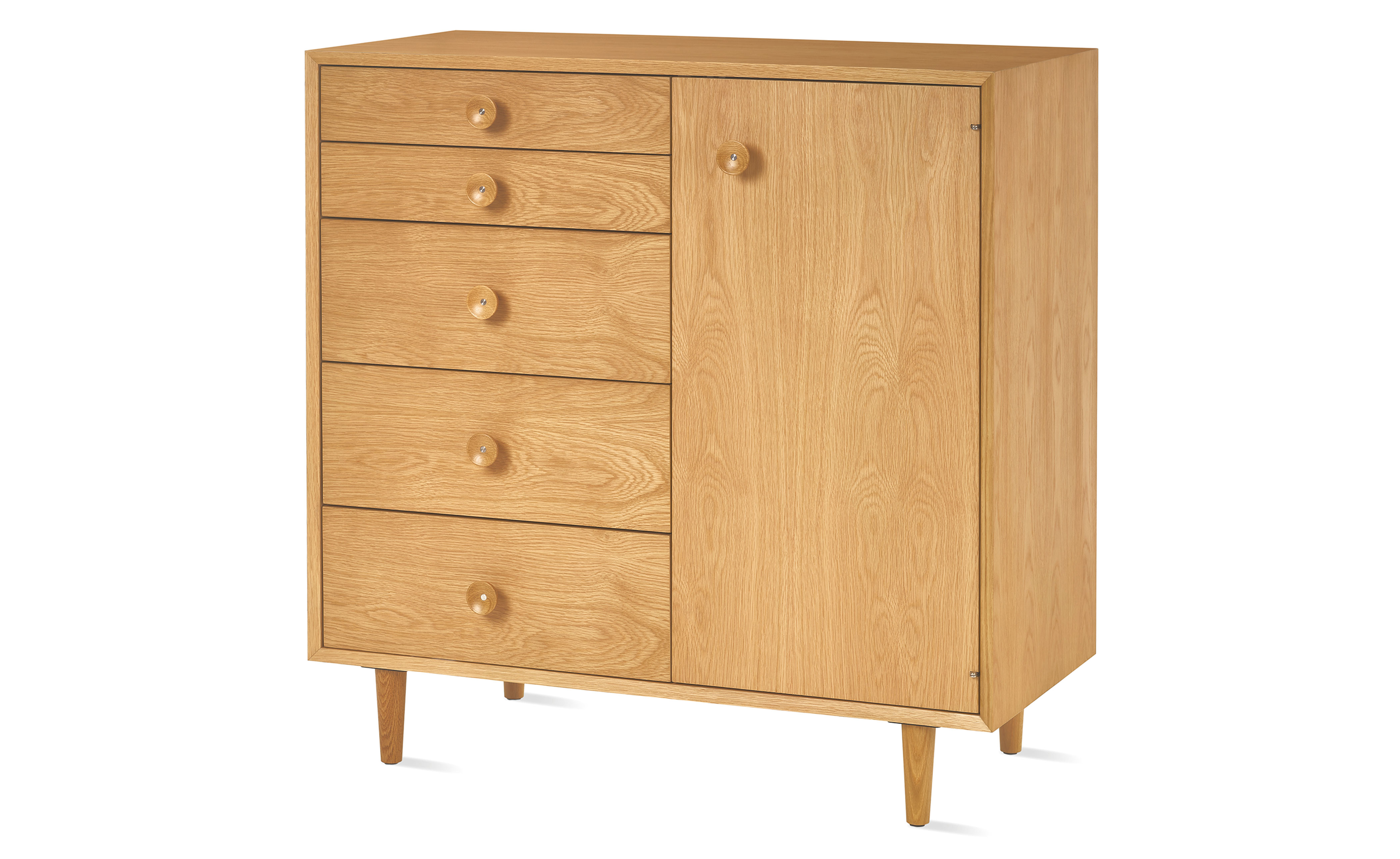 Nelson Basic Cabinet Series 5-Drawer Cabinet with Door