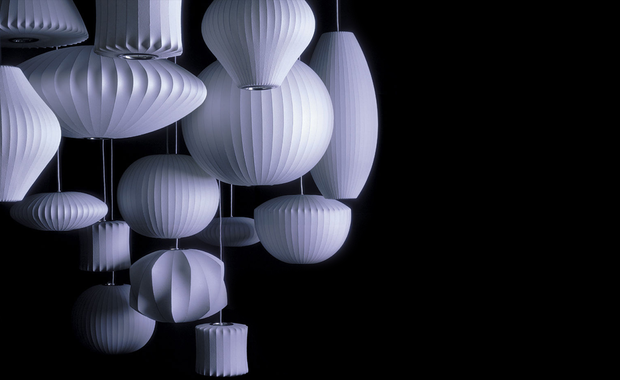 nelson triple bubble lamp fixture