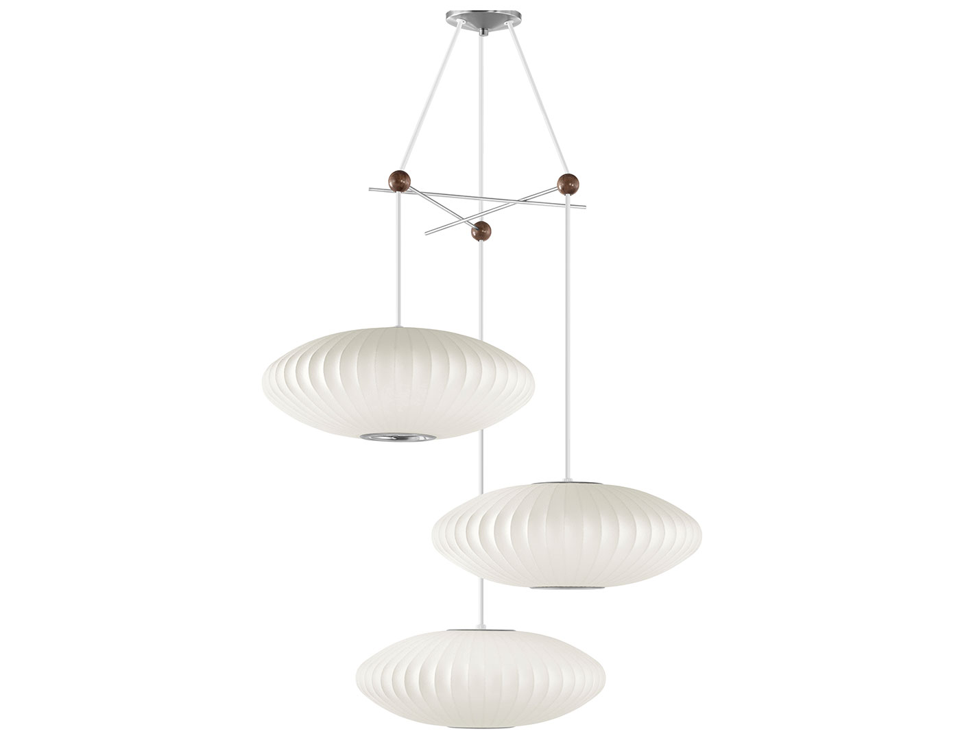 nelson triple bubble lamp fixture
