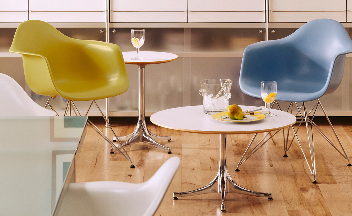nelson pedestal side table