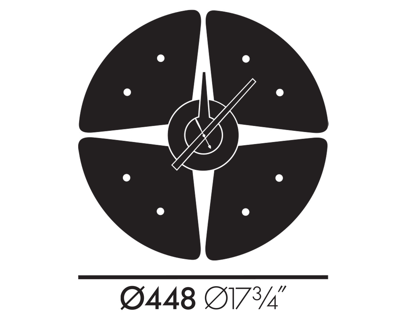 george nelson petal wall clock
