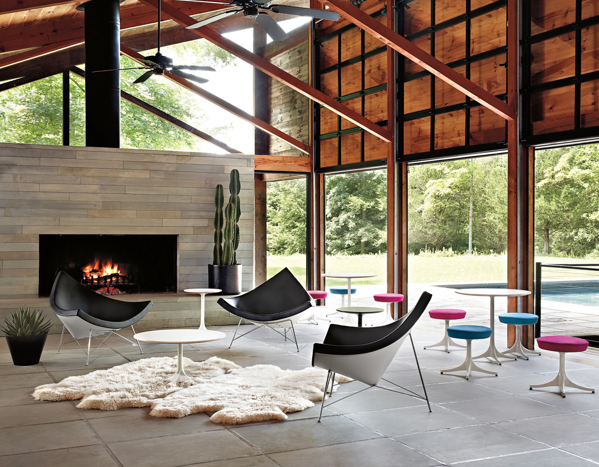 george nelson pedestal stool