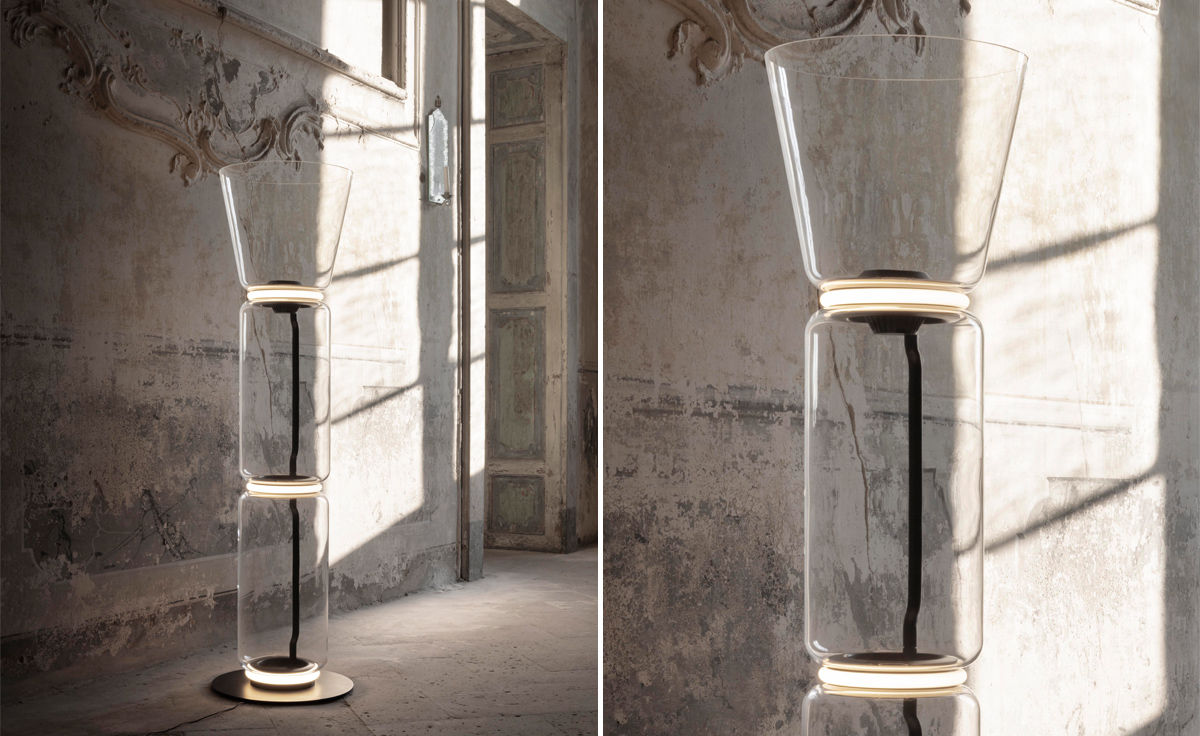 noctambule f2 floor lamp with cone