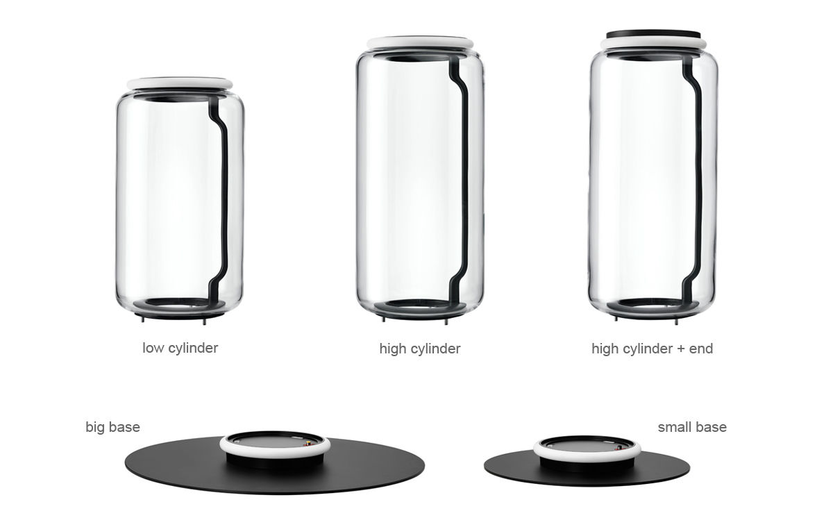 noctambule f2 floor lamp with cone