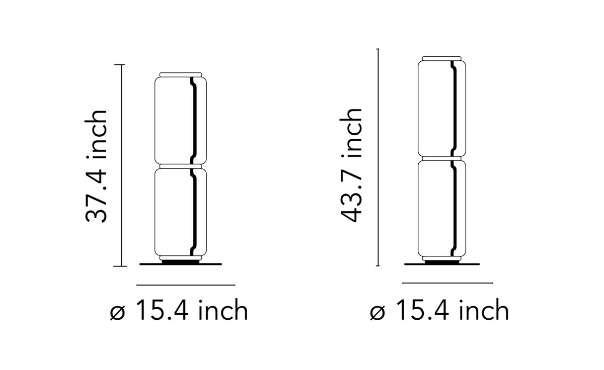 noctambule f2 floor lamp