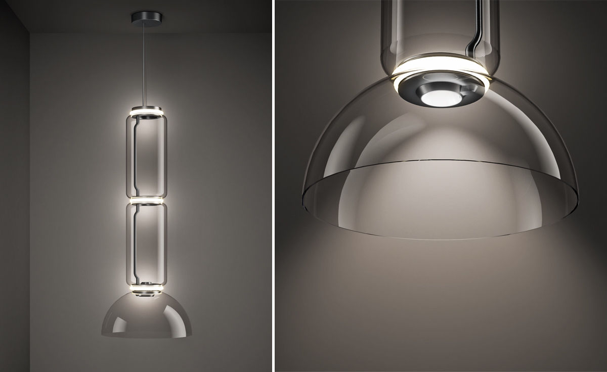 noctambule s2 suspension lamp with bowl