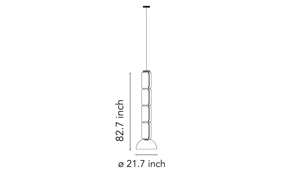 noctambule s4 suspension lamp with bowl