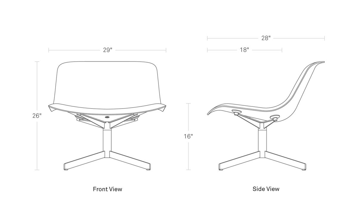 nonesuch swivel upholstered lounge chair
