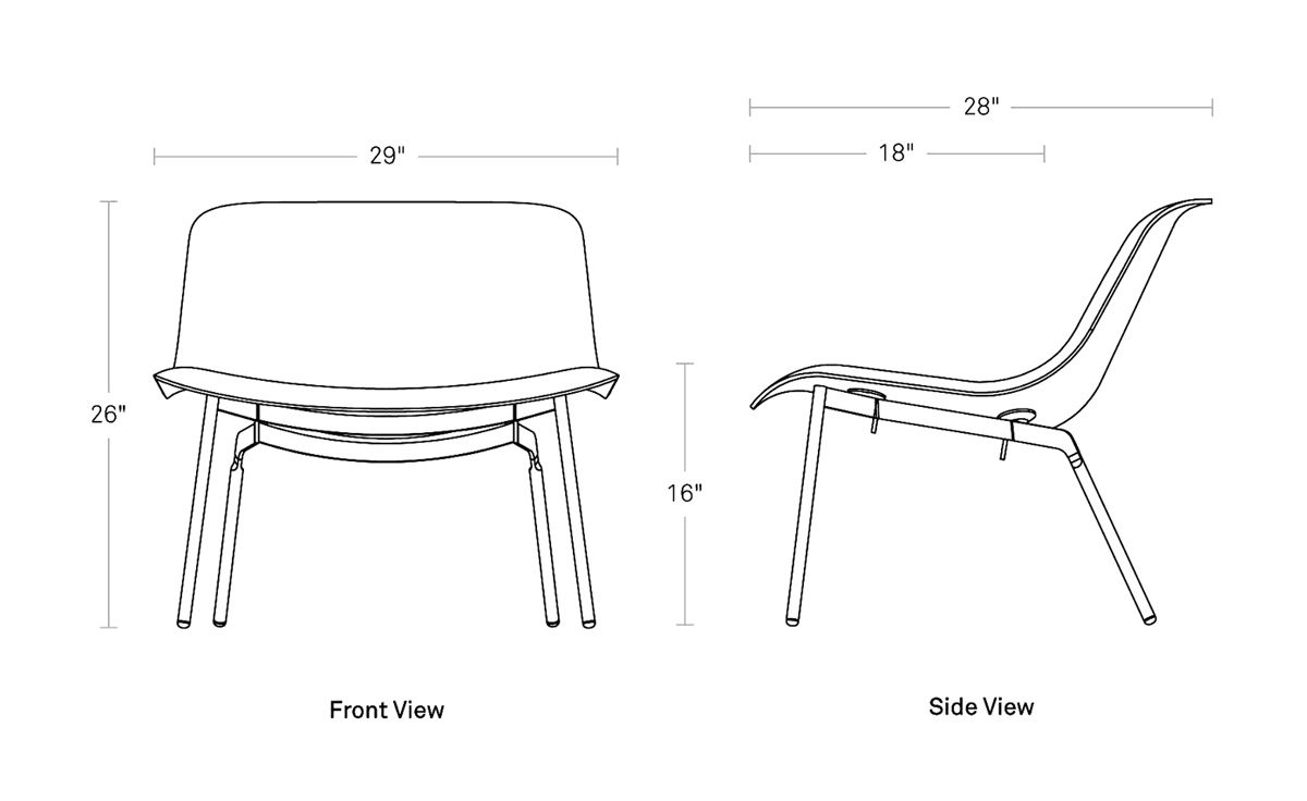 nonesuch upholstered lounge chair