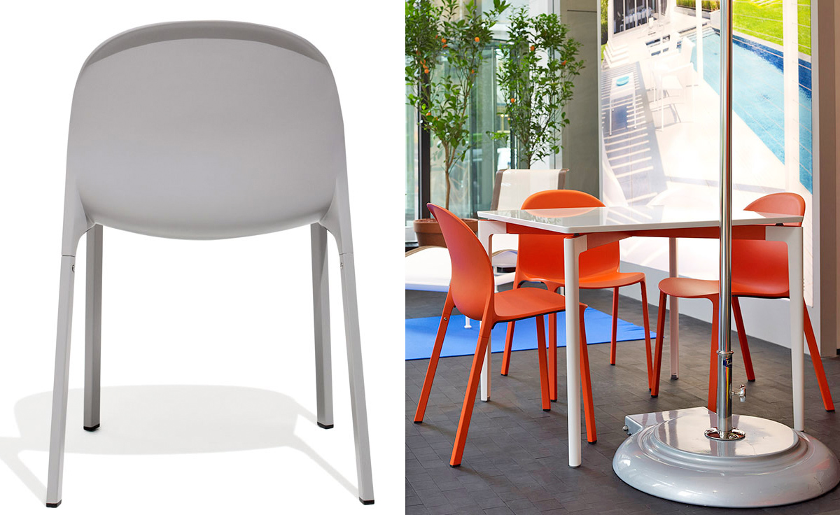 olivares aluminum stacking chair