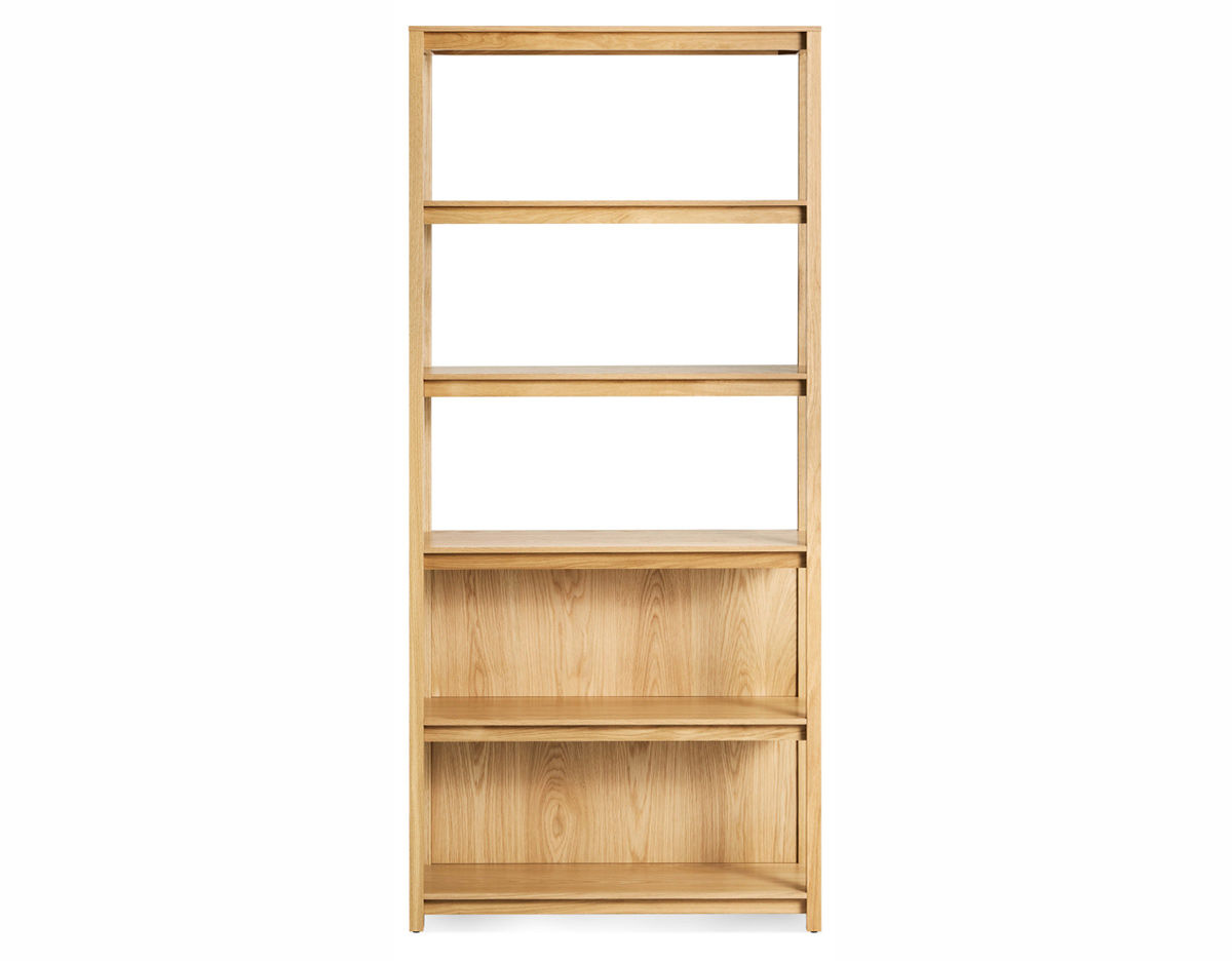 open plan tall bookcase