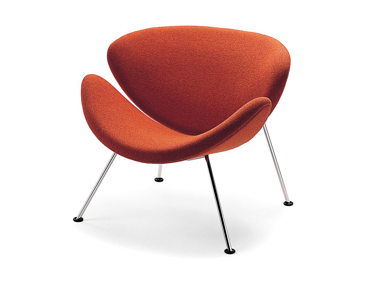pierre paulin orange slice chair