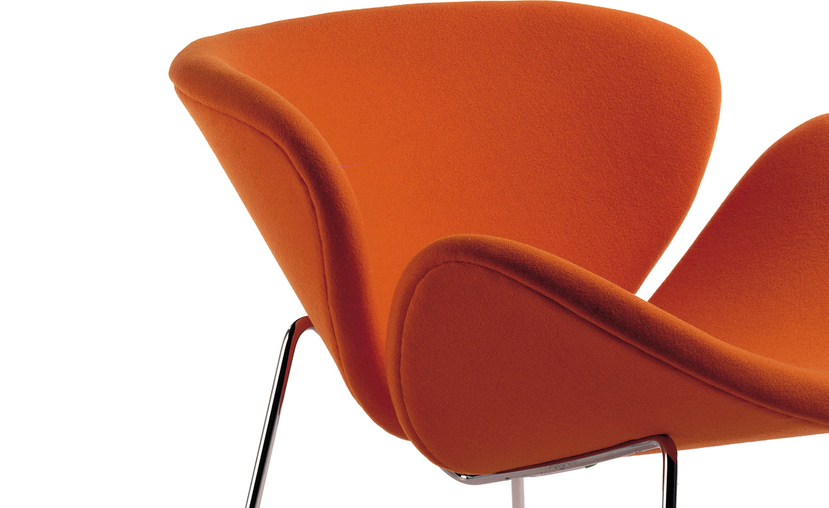 pierre paulin orange slice chair