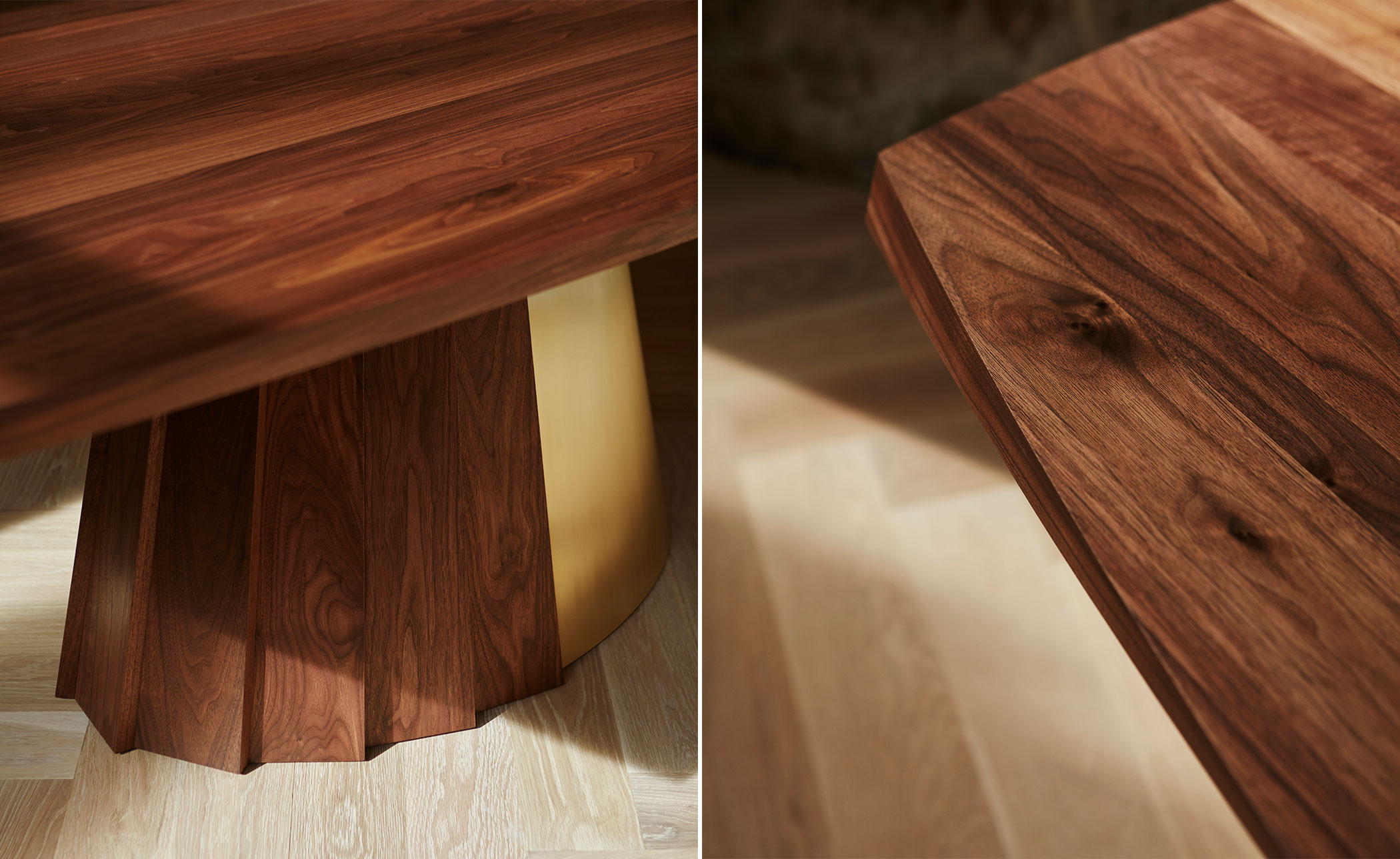 Orion Dining Table wood & metal base