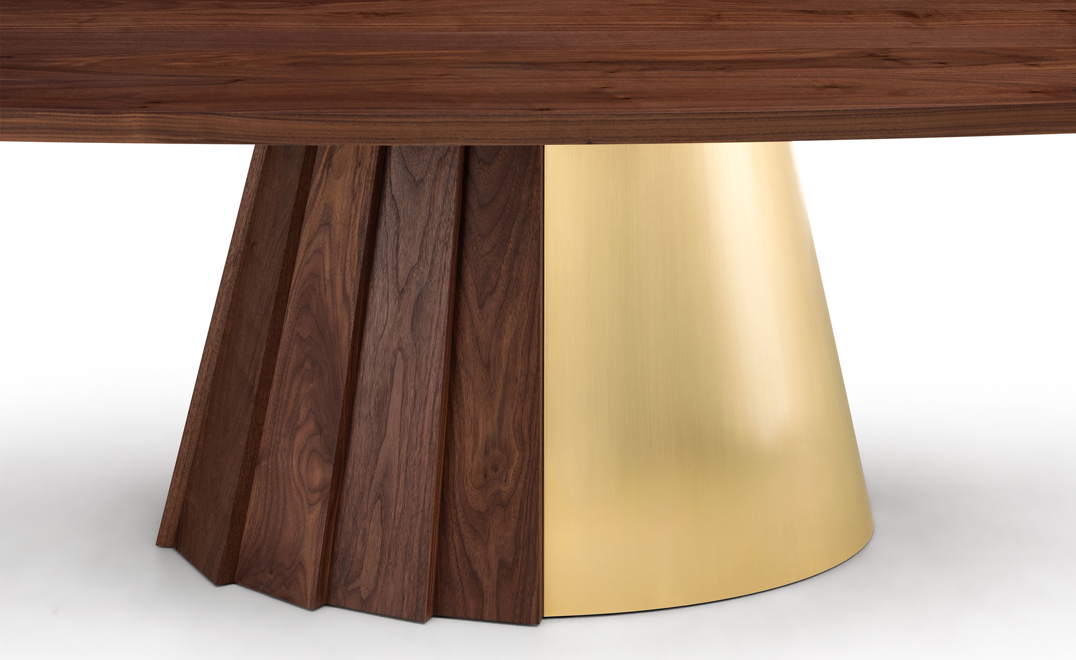 Orion Dining Table wood & metal base