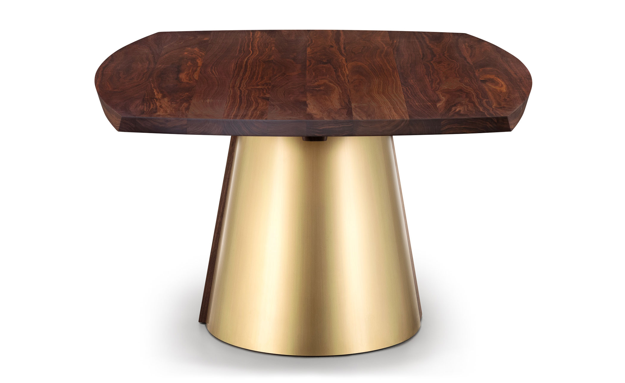 Orion Dining Table wood & metal base