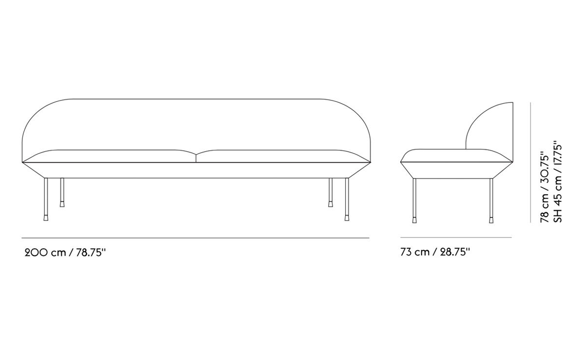 oslo 3 seat sofa