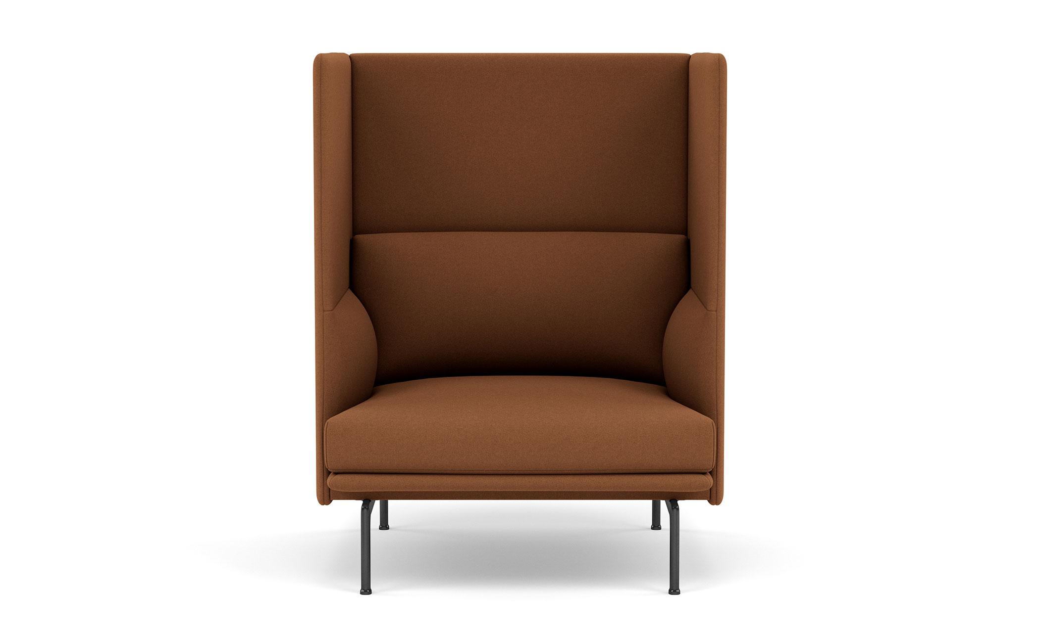 outline highback sofa 1 seater
