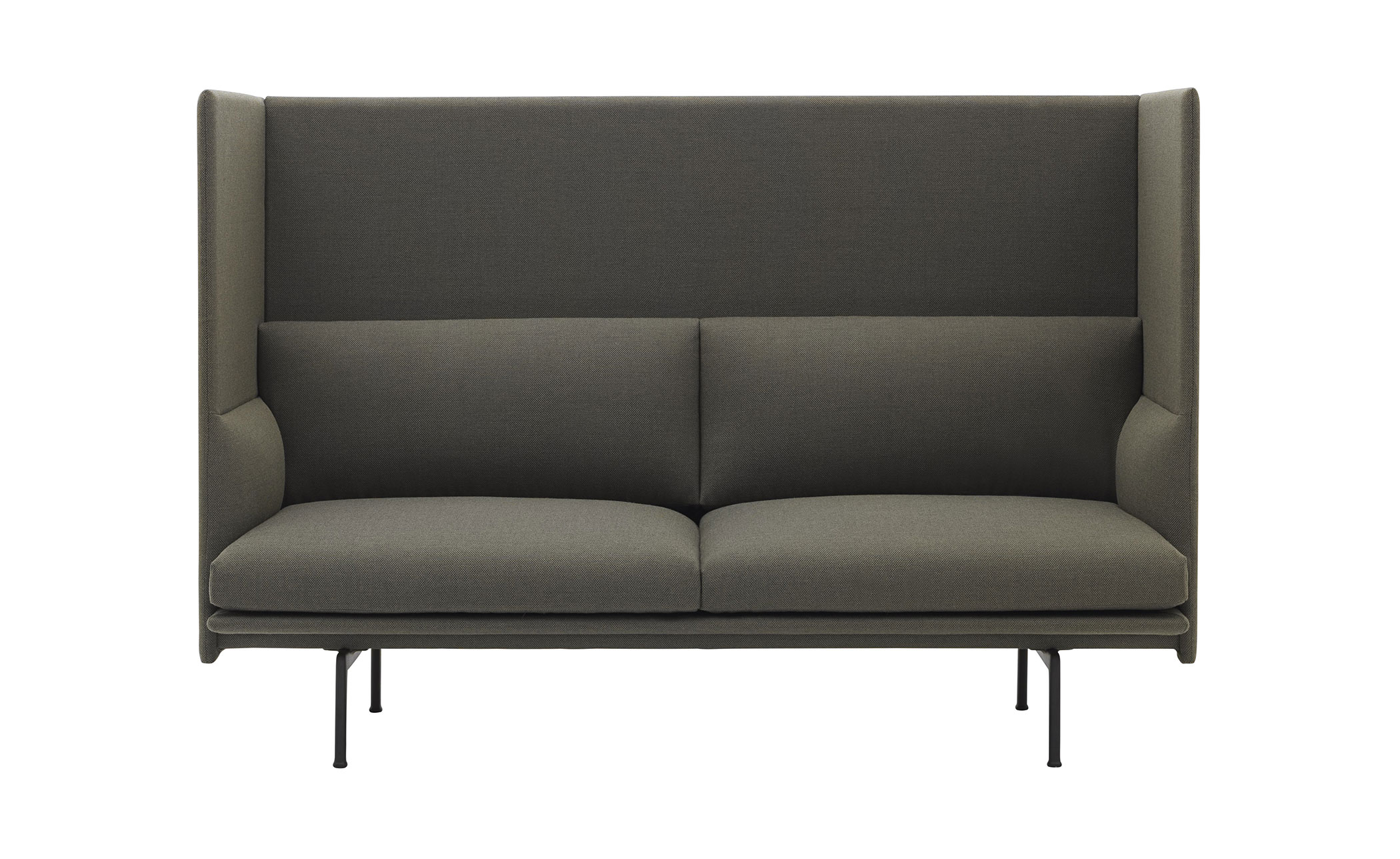 outline highback sofa 2 seater