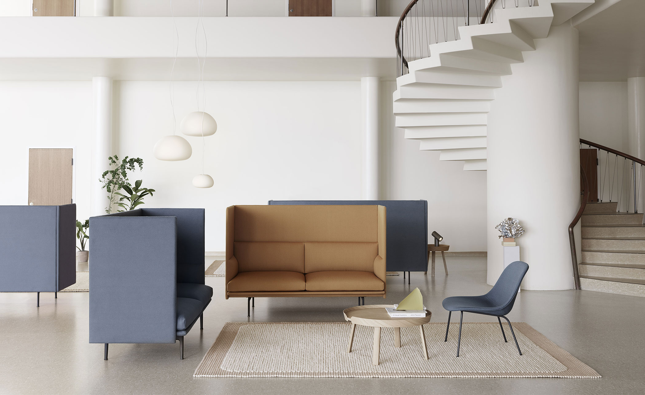outline highback sofa 3 seater